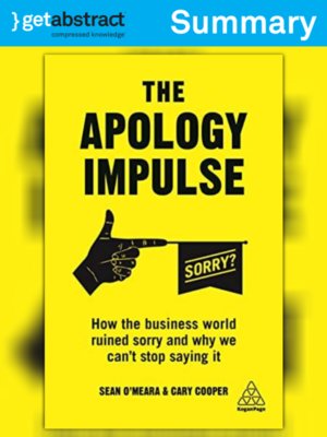 cover image of The Apology Impulse (Summary)